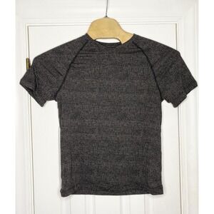 Lululemon Mens In Mind‎ V Neck Short Sleeve Athletic Shirt Grey Small